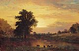 Alfred Thompson Bricher Sunset in the Catskills painting